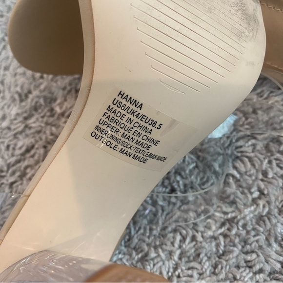 Jf High Heel - Brown Soles and Clear Straps - Picture 5 of 8